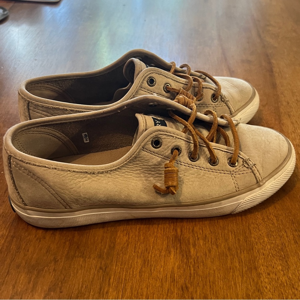 Vintage Beige Sperry Top Sliders Size 7 - Picture 3 of 5
